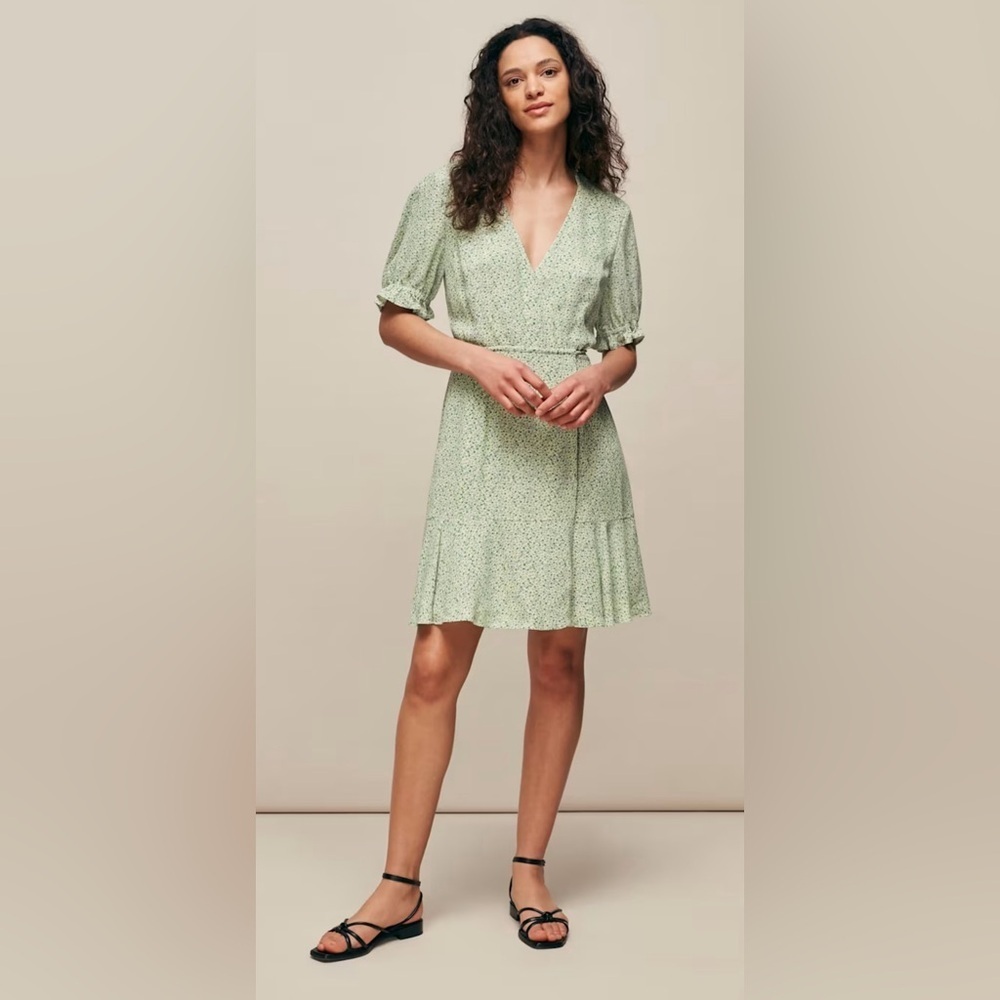 Whistles English Garden Wrap Dress, Size 4